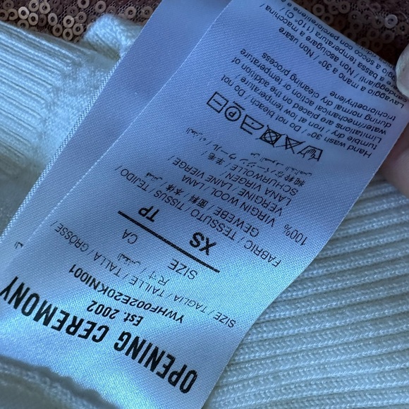 Opening Ceremony White Logo Crewneck Sweatshirt Unisex XS. Authentic - Picture 8 of 10